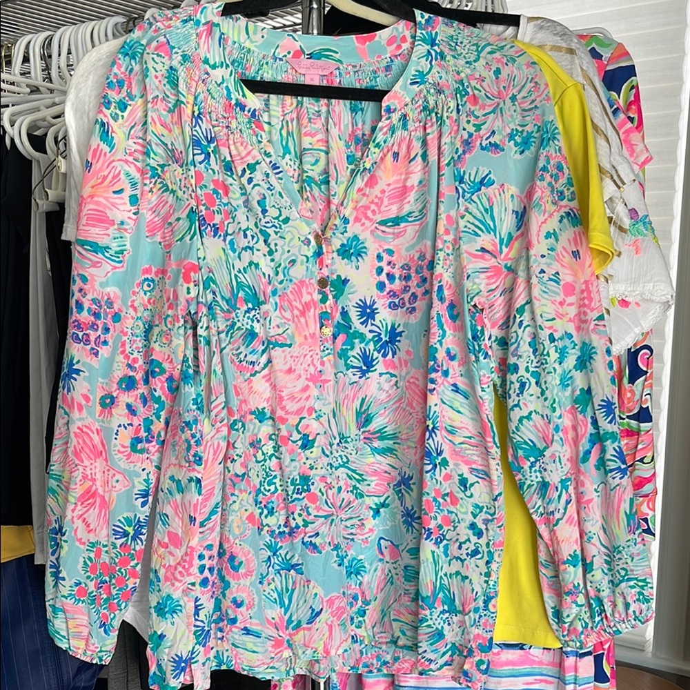 Lilly Pulitzer Floral Blouse